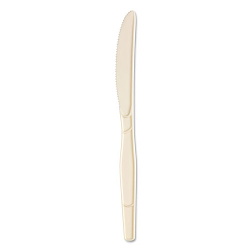 Dixie SmartStock Plastic Cutlery Refill, Knives, 7", Series-O Mediumweight Bio-Blend Beige, 40/Pack, 24 Packs/Carton