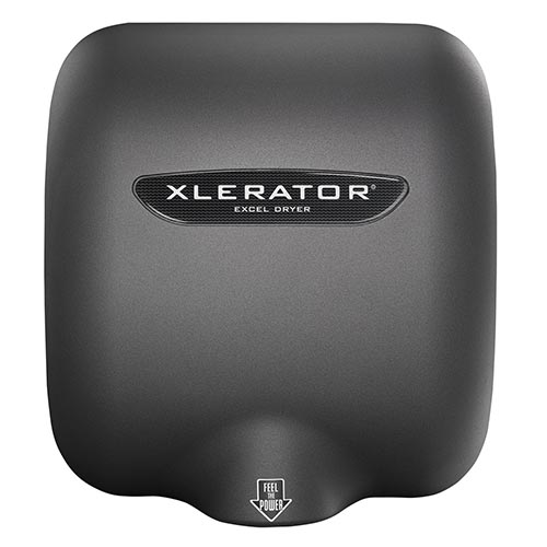 Excel XLERATOR® Hand Dryer 110-120V, Graphite, Noise Reduction Nozzle