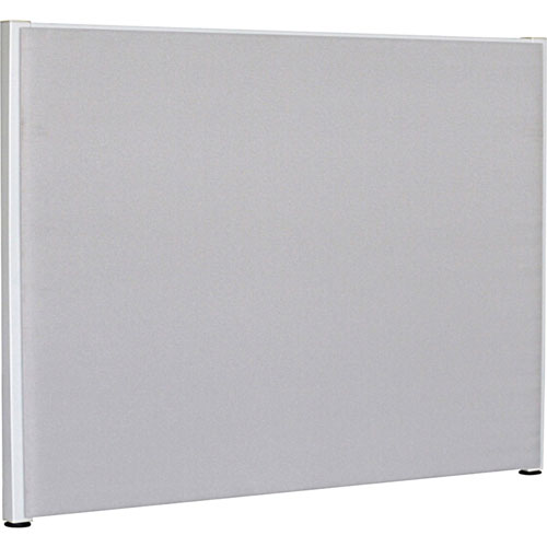 Lorell Gray Fabric Panel, 60" x 48" Height, Fabric, Steel, Gray
