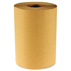 Boardwalk Hardwound Paper Towels, Nonperforated, 1-Ply, 8" x 800 ft, Natural, 6 Rolls/Carton (6256BW)
