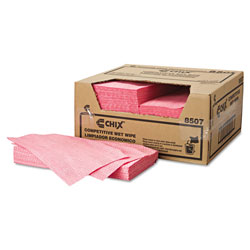 Chicopee Wet Wipes, 11 1/2 x 24, White/Pink, 200/Carton (8507CHIC)