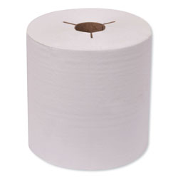 Tork Universal Hand Towel Roll, Notched, 8" x 800 ft, Natural White, 6 Rolls/Carton (TRK8031400)
