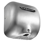 Excel XLERATOR® Hand Dryer 208-277V, Brushed Stainless Steel, Noise Reduction Nozzle view 1