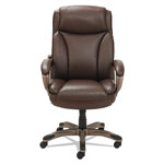 Alera Veon Series Executive High-Back Bonded Leather Chair, Supports up to 275 lbs., Brown Seat/Brown Back, Bronze Base view 1