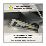 Avery PermaTrack Metallic Asset Tag Labels, Laser Printers, 0.75 x 2, Metallic Silver, 30/Sheet, 8 Sheets/Pack view 4