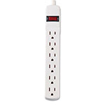Innovera Six-Outlet Power Strip, 6-Foot Cord, 1-15/16 x 10-3/16 x 1-3/16, Ivory view 2