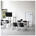 Safco Impromptu Magnetic Whiteboard Collaboration Screen, 42w x 21.5d x 72h, Black/White view 2