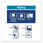 Tork Industrial Paper Wiper, 4-Ply, 11 x 15.75, Blue, 375 Wipes/Roll, 2 Roll/Carton view 3
