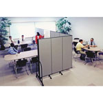 Screenflex Commercial Edition Portable Partition, Gray, 6' h x 13'1" Open Length view 5