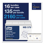 Tork Premium Soft Xpress 3-Panel Multifold Hand Towels, 9.13 x 9.5, 135/Packs, 16 Packs/Carton view 1