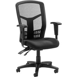 Lorell Executive High-Back Chair, Mesh Fabric, 28-1/2