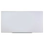 Universal Deluxe Melamine Dry Erase Board, 96 x 48, Melamine White Surface, Silver Anodized Aluminum Frame