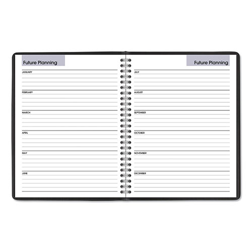 At-A-Glance DayMinder Monthly Planner with Notes Column, Ruled Blocks, 8.75 x 7, Black Cover, 12-Month (Jan to Dec): 2024