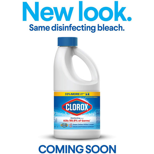 Clorox Disinfecting Bleach, Concentrate Liquid, 42 fl oz (1.3 quart), Clear