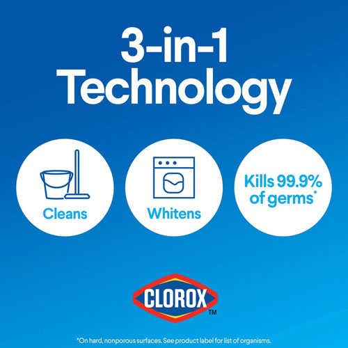 Clorox Disinfecting Bleach, Concentrate Liquid, 42 fl oz (1.3 quart), Clear