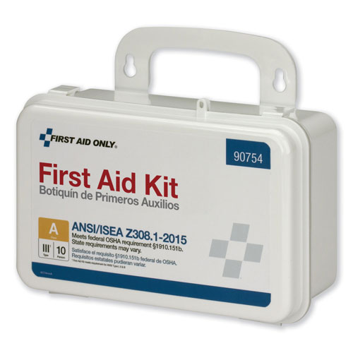 First Aid Only ANSI Class A 10 Person First Aid Kit, 71 Pieces