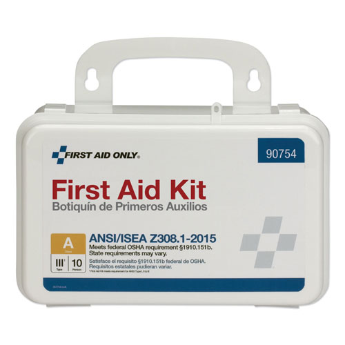 First Aid Only ANSI Class A 10 Person First Aid Kit, 71 Pieces