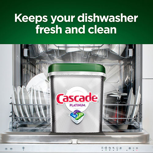 Cascade Dish Soap, Action Pacs, Platinum, Fresh Scent, 62 Per Pack