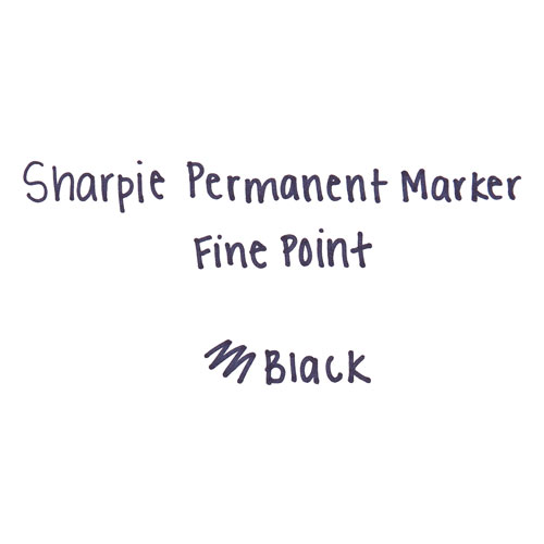 Sharpie® Fine Tip Permanent Marker, Black, 36/Pack