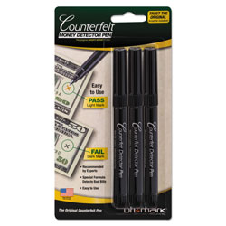 Drimark Smart Money Counterfeit Bill Detector Pen for Use w/U.S. Currency, 3/Pack (DRI3513B1)
