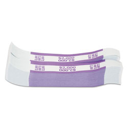 MMF Industries Currency Straps, Violet, $2,000 in $20 Bills, 1000 Bands/Pack (CTX402000)