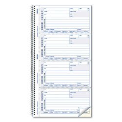 Rediform Telephone Message Book, Two-Part Carbonless, 5 x 2.75, 4 Forms/Sheet, 400 Forms Total (RED50076)