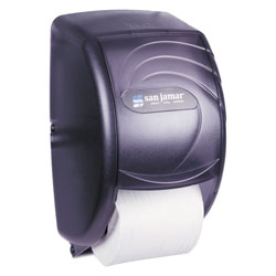 San Jamar Duett Standard Bath Tissue Dispenser, Oceans, 7 1/2 x 7 x 12 3/4, Black Pearl (SJMR3590TBK)