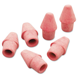 Papermate® Arrowhead Eraser Caps, Pink, Elastomer, 144/Box (PAP73015)