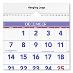 At-A-Glance Deluxe Three-Month Reference Wall Calendar, Vertical Orientation, 12 x 27, White Sheets, 14-Month (Dec to Jan): 2023 to 2025 view 1