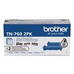 Brother TN7602PK High-Yield Toner, 3,000 Page-Yield, Black, 2/Pack view 1