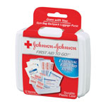 Johnson & Johnson Mini First Aid To Go Kit, 12-Pieces, Plastic Case view 1