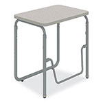 Safco AlphaBetter 2.0 Height-Adjust Student Desk with Pendulum Bar, 27.75 x 19.75 x 29 to 43, Dry Erase orginal image