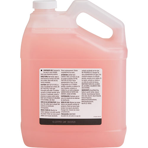 Genuine Joe Hand Soap Lotion, Dispenser Refill, 1Gal, 4/CT, Pink