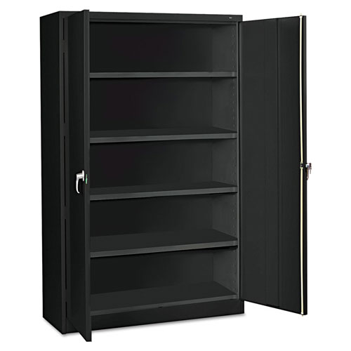 Tennsco Assembled Jumbo Steel Storage Cabinet, 48w x 18d x 78h, Black