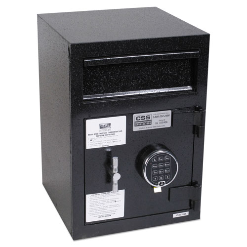 Fireking Depository Security Safe, 0.95 cu ft, 14 x 15.5 x 20, Black
