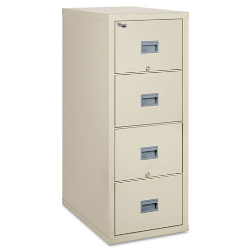 Fireking Patriot Insulated Four-Drawer Fire File, 20.75w x 31.63d x 52.75h, Parchment