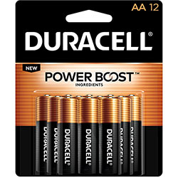 Duracell CopperTop Alkaline AA Batteries, 12/Pack (DURMN15RT12Z)