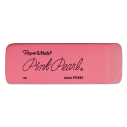 Papermate® Pink Pearl Eraser, Rectangular, Medium, Elastomer, 24/Box (PAP70520)