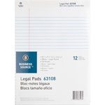 Business Source Pad, Micro-Perforated Legal Rld, 50 Sh, 8-1/2" x 11-3/4" 12/DZ, WE view 1