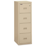Fireking Turtle Four-Drawer File, 17.75w x 22.13d x 52.75h, UL Listed 350° for Fire, Parchment view 2