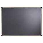 Quartet® Prestige Euro-Style Embossed Foam Bulletin Board, 48 x 34 7/16, Black/Alum Frame view 1