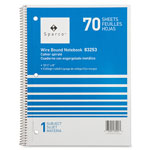 Sparco Notebooks, Wirebound, 1 Subject, 10 1/2"x8", College Ruled, 70SH view 3