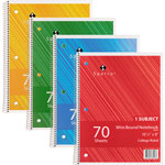 Sparco Notebooks, Wirebound, 1 Subject, 10 1/2"x8", College Ruled, 70SH view 4