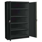 Tennsco Assembled Jumbo Steel Storage Cabinet, 48w x 24d x 78h, Black view 1