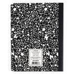 Universal Composition Book, Wide/Legal Rule, Black Marble Cover, (100) 9.75 x 7.5 Sheets, 6/Pack view 4