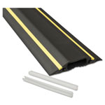 D-Line® Medium-Duty Floor Cable Cover, 3.25 x 0.5 x 6 ft, Black with Yellow Stripe orginal image