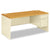 HON® 38000 Series Right Pedestal Desk, 66w x 30d x 29.5h, Harvest/Putty (HON38291RCL)