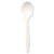 Dixie® Plastic Cutlery, Mediumweight Soup Spoons, White, 1,000/Carton (DXEPSM21)