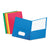 Oxford™ Twin-Pocket Folder, Embossed Leather Grain Paper, Assorted Colors, 25/Box (ESS57513)