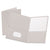 Oxford™ Twin-Pocket Folder, Embossed Leather Grain Paper, Gray, 25/Box (ESS57505)